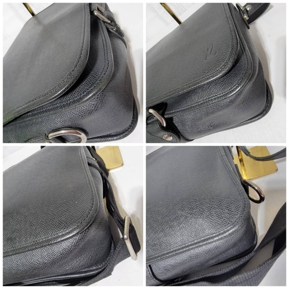 Authentic Louis Vuitton Taiga Andrei Messenger Bag Black - Picture 7 of 11
